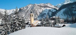 The pretty village of Gressoney