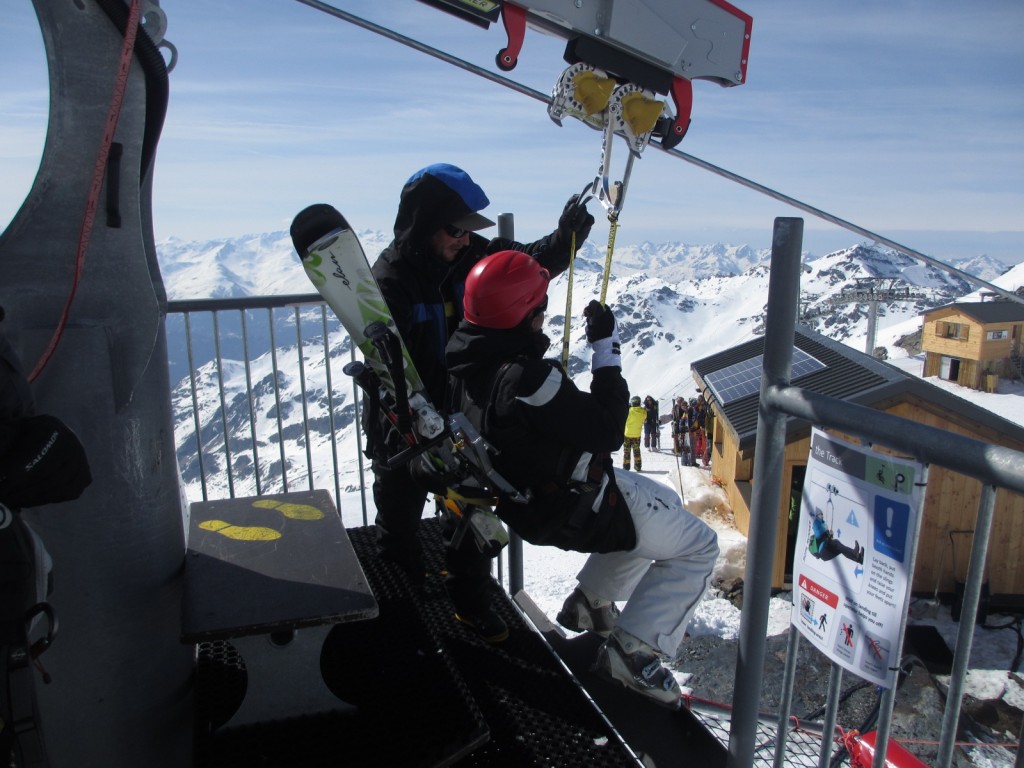 At the zip wire start
