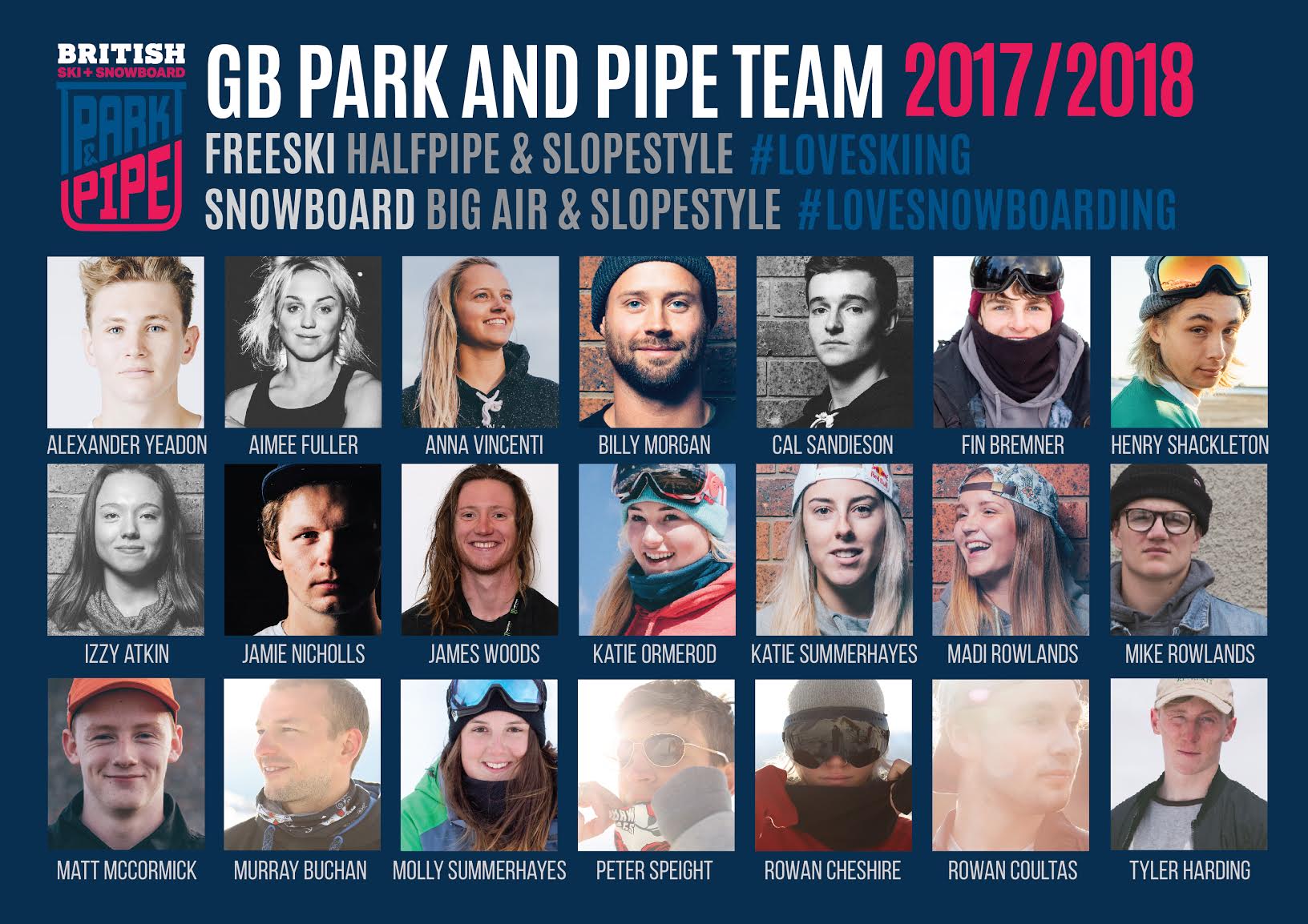 GB Park and Pipe Team 2017-18