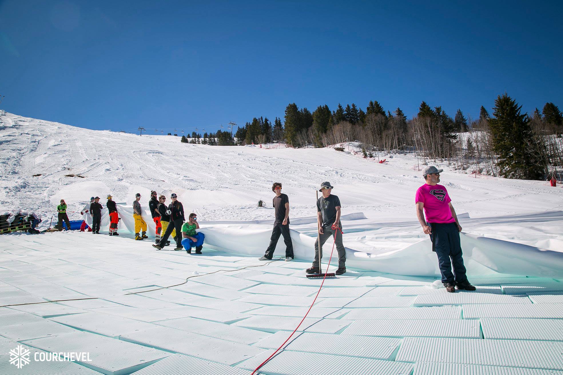 snow farming courchevel